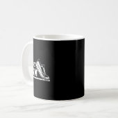 ランナー走とAthlのグラフィックのみ コーヒーマグカップ (正面左)