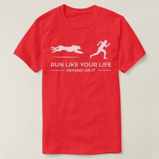 ランナー走選手のギフトスポーツ走マラソン Tシャツ (デザイン正面)