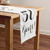 ランナー50年のへの応援テーブルの ショートテーブルランナー (インサイチュ)