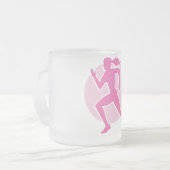 ランナー フロストグラスマグカップ (正面左)