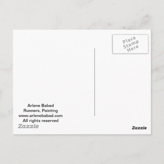 ランナー, ポストカード (裏面)