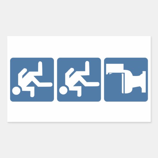 ランナー – ランナーのフラッシュ 長方形シール (正面)