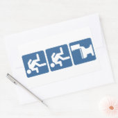 ランナー – ランナーのフラッシュ 長方形シール (封筒)