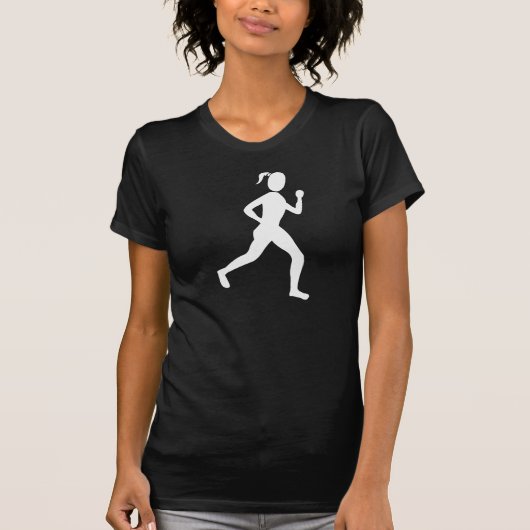 ランナー(女性) – 白 Tシャツ (正面)