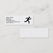 ランナー-走ります スキニー名刺 (正面/裏面)