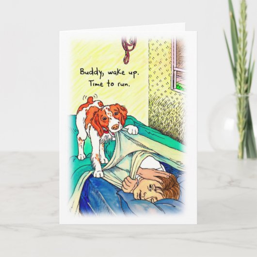 ランナー-走る時間のためのバースデー・カード カード (正面)