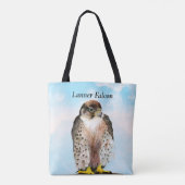 ランナー《鳥》ハヤブサウォーター絵画カラートート トートバッグ (裏面)