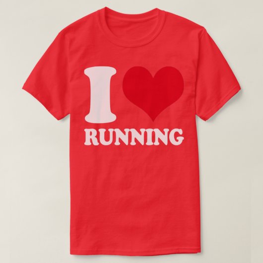 ランナーIラヴランニングィー Tシャツ (デザイン正面)