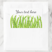 ランナ豆 長方形シール (バッグ)