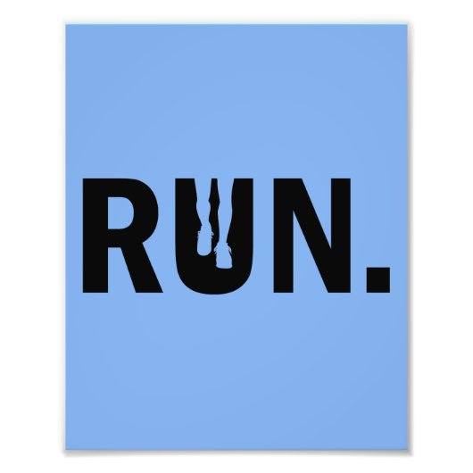 ランナ走ーマラソンのシルエット走マラソン フォトプリント            (正面)