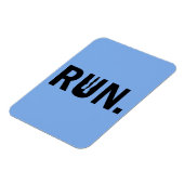 ランナ走ーマラソンのシルエット走マラソン マグネット (左側)