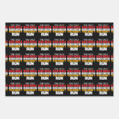 ランナ – おもしろいバートマイルランニング引用文 ラッピングペーパーシート (正面)