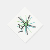 ランニングおもしろいのエンドルフィン – ランナーユーモア スタンダードカクテルナプキン (角)