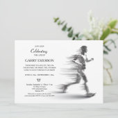 ランニングお祝いの男の救命カード 案内状 (スタンド正面)