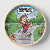 ランニングが遅いのは私の心臓病 壁時計 (正面)