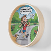 ランニングが遅いのは私の心臓病 壁時計 (傾斜)