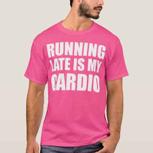 ランニングが遅いのは私の心臓病 Tシャツ (正面)
