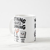 ランニングじゃんけんは愛を勝ち取る コーヒーマグカップ (正面左)