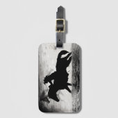 ランニングとスピリッツ – 馬 ラゲッジタグ (正面縦)