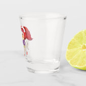 ランニングと犬は海のそばにいる ショットグラス (右)