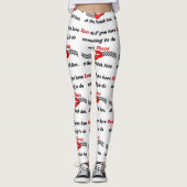 ランニングのよくはしゃぐやる気を起こさせるタイポグラフィ レギンス (正面)