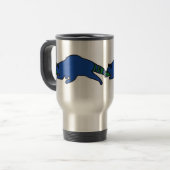 ランニングのアライグマmag トラベルマグ (正面左)