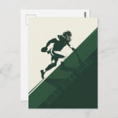 ランニングのクォーターバック ポストカード (正面/裏面)
