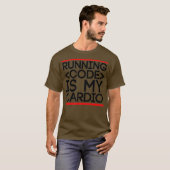 ランニングのコードはMy CardioRUM CMD Promptコマンド Tシャツ (正面フル)