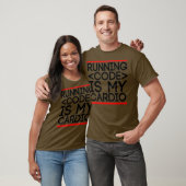 ランニングのコードはMy CardioRUM CMD Promptコマンド Tシャツ (ユニセックス)