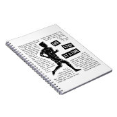 ランニングのゴール後の手帳 ノートブック (右側)