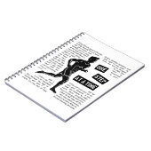 ランニングのゴール後の手帳 ノートブック (左側)