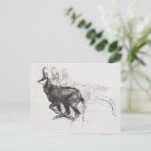 ランニングのシャモア ポストカード (スタンド正面)