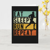 ランニングのジョギングジョガーギフト カード (黄色い花)