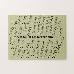 ランニングのスティックマン ジグソーパズル