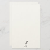ランニングのスティックマン 便箋 (正面/裏面)