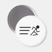 ランニングのステックマン マグネット (正面/裏面)
