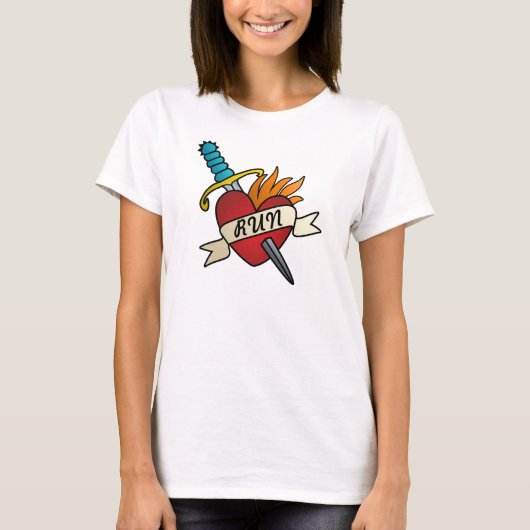 ランニングのタトゥーランナーズTシャツ Tシャツ (正面)
