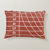 ランニングのトラックスポーツをテーマにした装飾用クッション アクセントクッション (裏面)