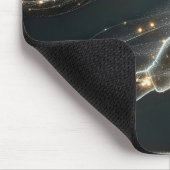 ランニングのネオンサッカー選手 マウスパッド (コーナー)