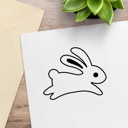 ランニングのバニーラビットカラーミー ラバースタンプ