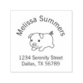 ランニングのピグレットピグアーチアドレス セルフインキングスタンプ (デザイン)