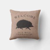 ランニングのヘッジホッグカスタムカントリースタイル クッション (裏面)