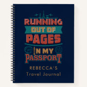 ランニングのページ外の休暇旅行誌 ノートブック (正面)