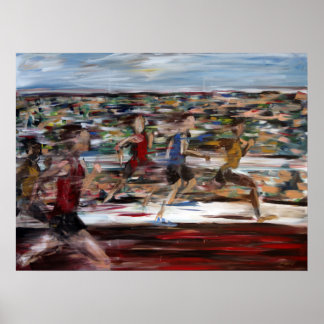 ランニングのレースポスター ポスター