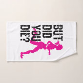 ランニングの女だが死んだ ハンドタオル (ハンドタオル)