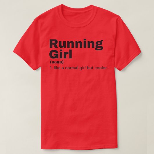 ランニングの女ランニングの子の4 Tシャツ (デザイン正面)