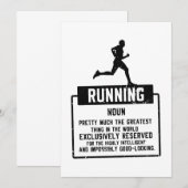 ランニングの定義 招待状 (正面/裏面)