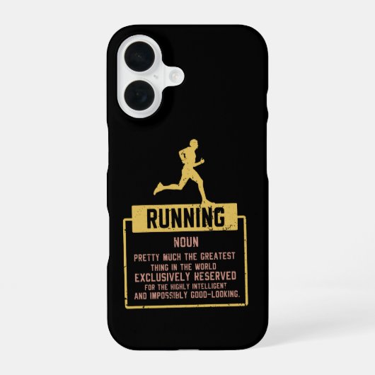 ランニングの定義 iPhone 16ケース (裏面)