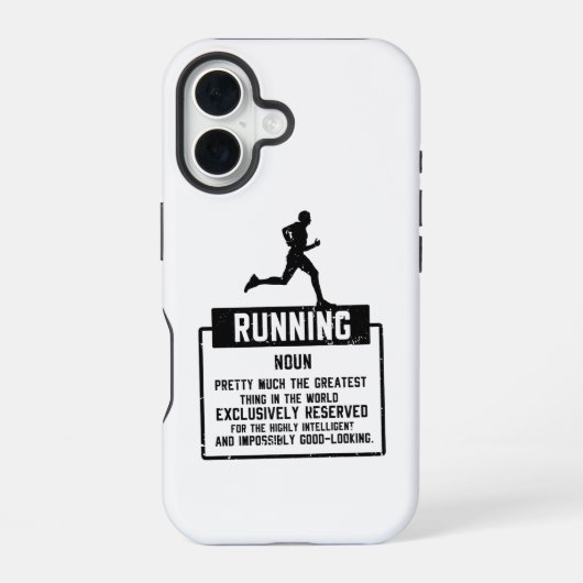 ランニングの定義 iPhone 16ケース (裏面)