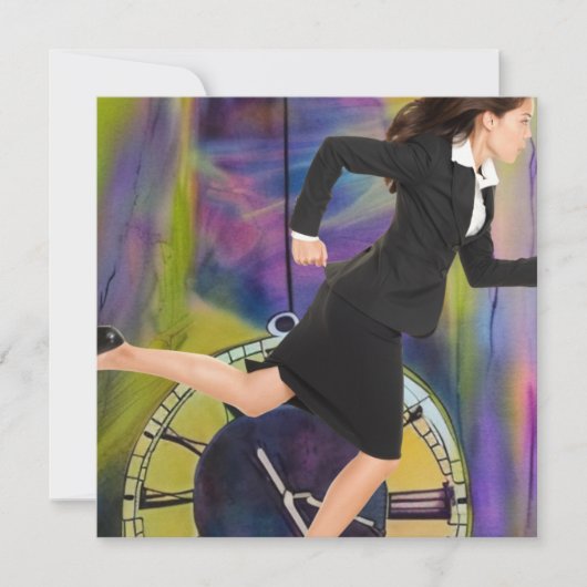 ランニングの時間切れ サンキューカード (正面)